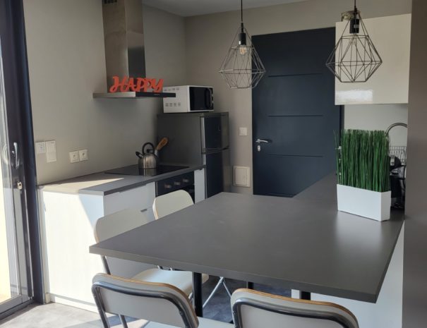 Cuisine du Loft côté Jardin