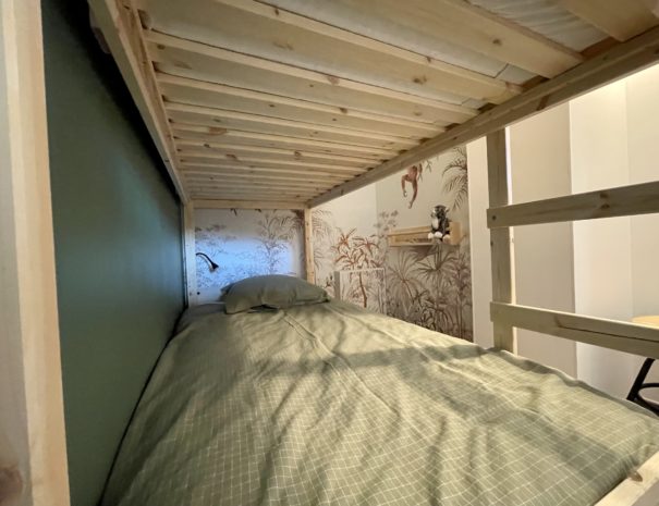 les lits superposés de la Cabane du Loft à Genas